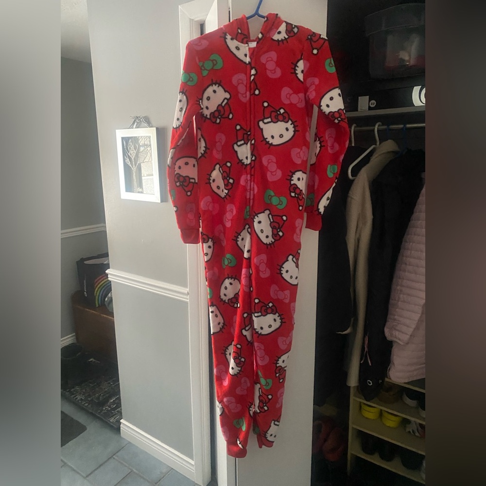 Hello Kitty Red Fleece Outfit